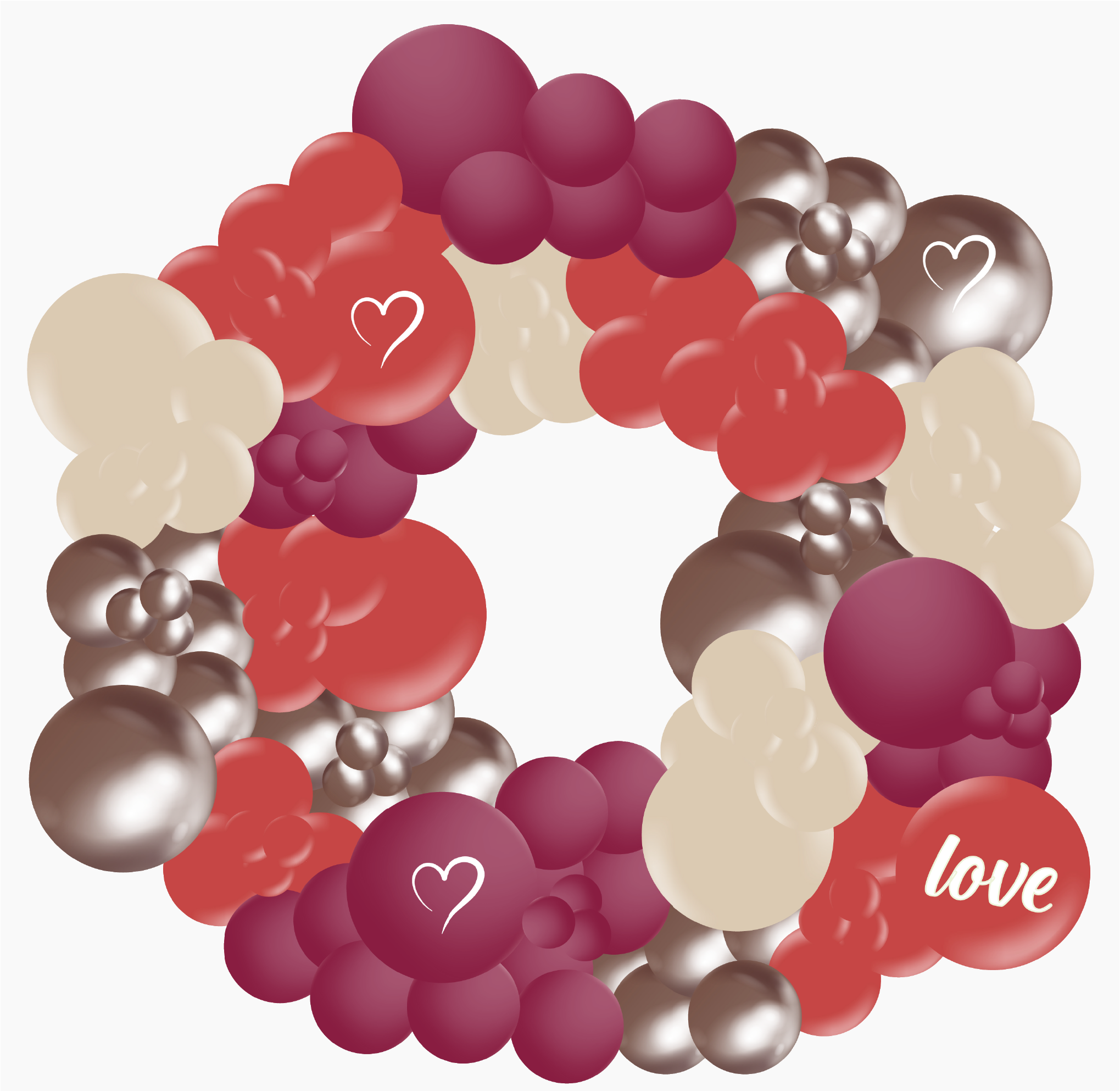 Décoration pour une déclaration d’amour gourmande avec la couleur chocolat